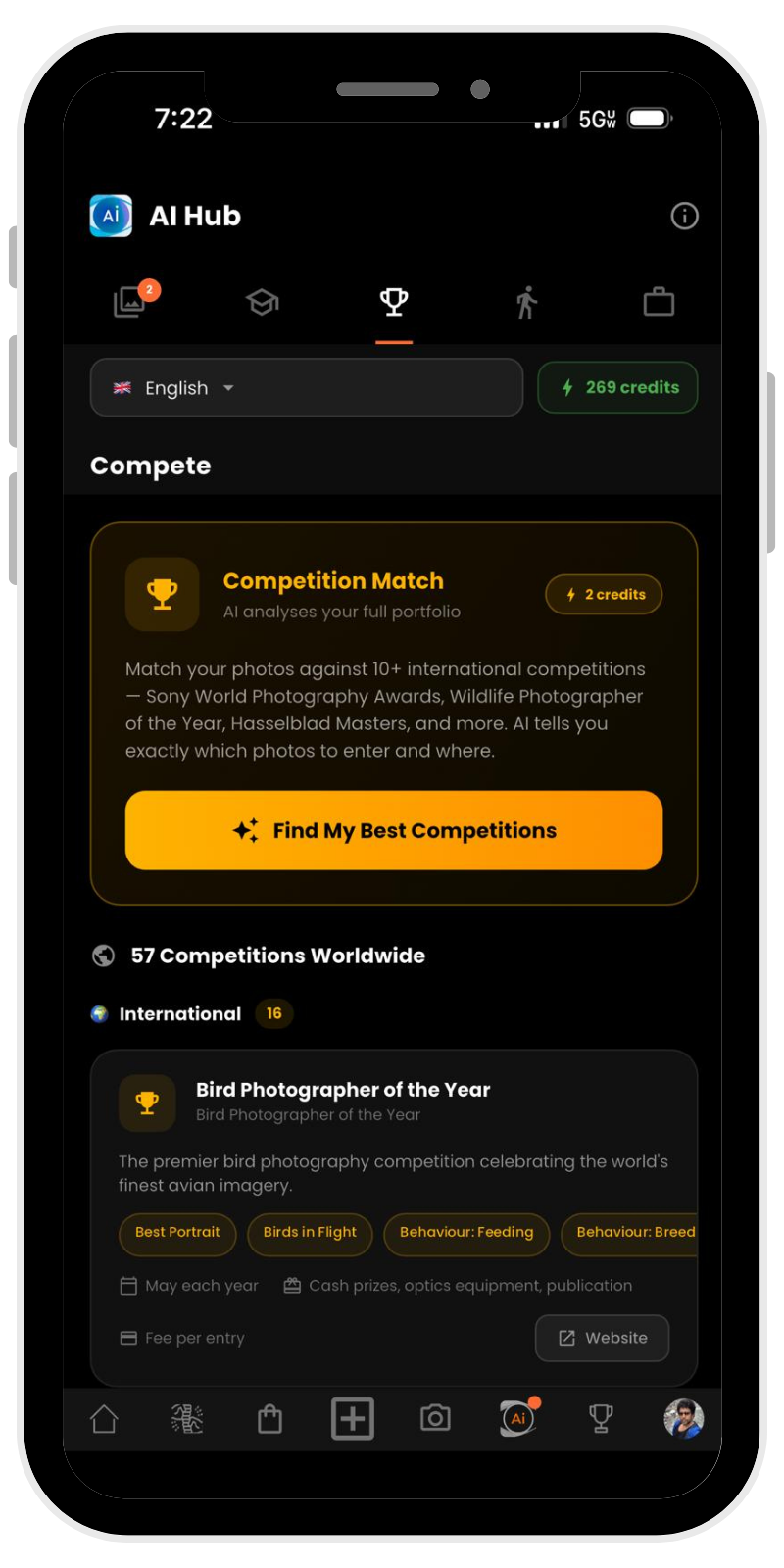 Competition match results